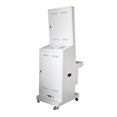 کیوسک بلیت خود سرویس 32 اینچی دستگاه پخش کننده کارت صفحه لمسی ایستاده روی صفحه نمایش کیوسک QR Code Reader