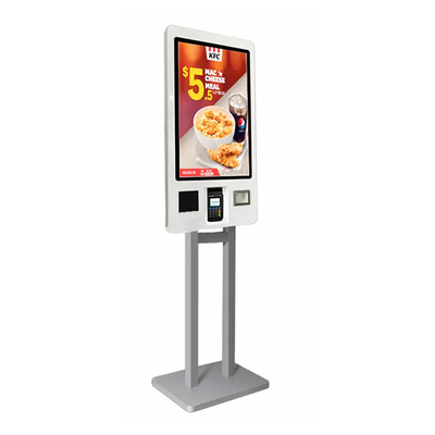 کیوسک سفارش پرداخت 21.5 اینچی POS Self Checkout Machine Self Service Payment Kiosk for KFC
