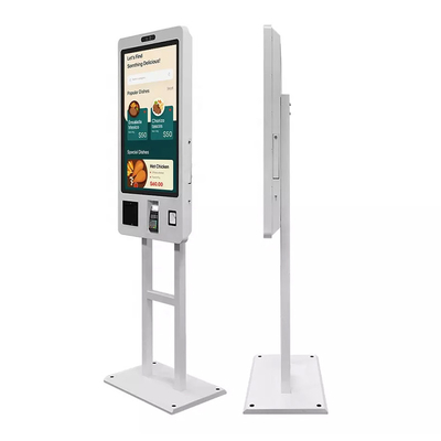 کیوسک سفارش پرداخت 21.5 اینچی POS Self Checkout Machine Self Service Payment Kiosk for KFC