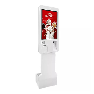 Stand Alone Self Order Ticket Kiosk Machine Service Panel PC چاپگرهای بلیط پرداخت