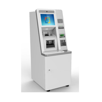 دستگاه صرافی 220 ولتی 17 اینچی کیوسک خودپرداز با گیرنده و توزیع کننده پول نقد