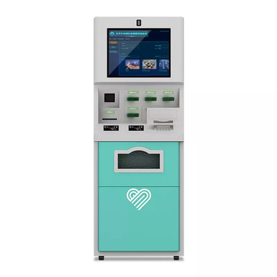 Red White 8ms 64GB ROM ATM Automatic Teller Machine For Hotel