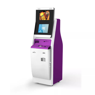 CPU I3 120G ATM Cash Machine با صفحه لمسی دوگانه کیوسک سلف سرویس