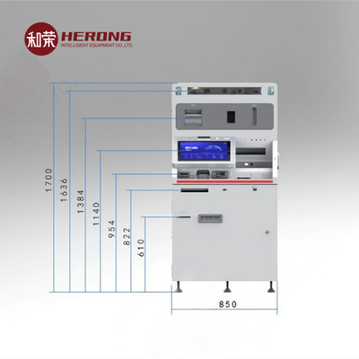 850mm عرض دستگاه حسابداری هوشمند لابی STM 19 اینچ تجهیزات مالی
