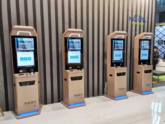 اسکنر QR کارت خوان ترمینال کیوسک مستقل ایستاده 27 اینچ 32 اینچ