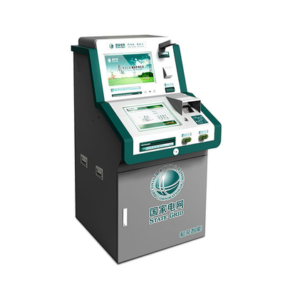سیستم پرداخت دستگاه پرداخت کیوسک دو صفحه‌نمایش OEM 19 اینچی