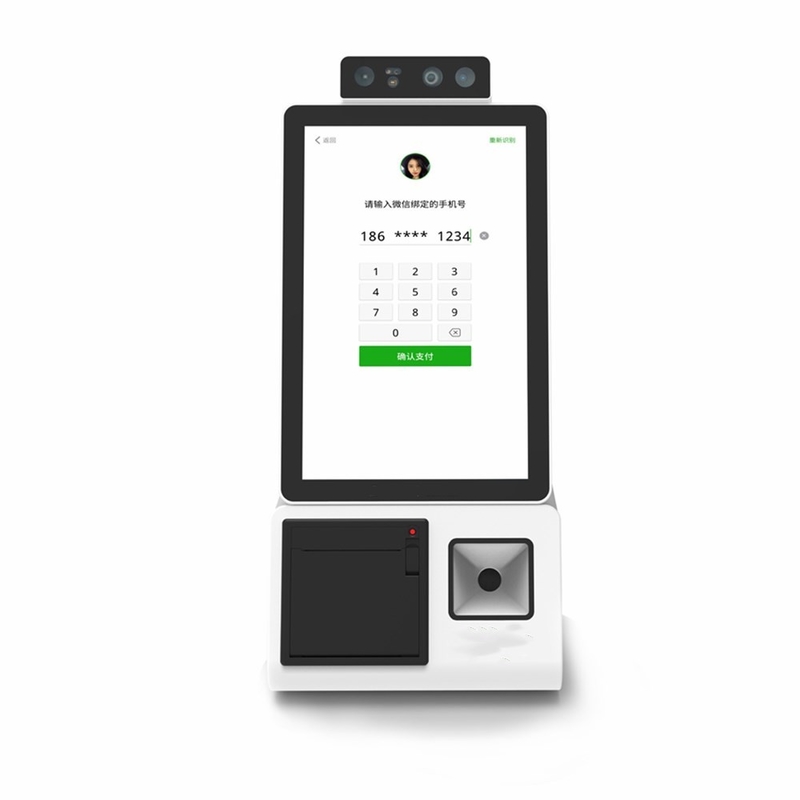 خود سرویس سفارش پرداخت کیوسک ماشین Ips LCD خود سفارش تبلت کیوسک 10.1 اینچ
