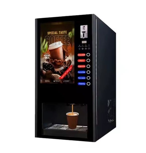 دستگاه فروش قهوه گرم و یا یخچال چای شیر با قطره خودکار فنجان