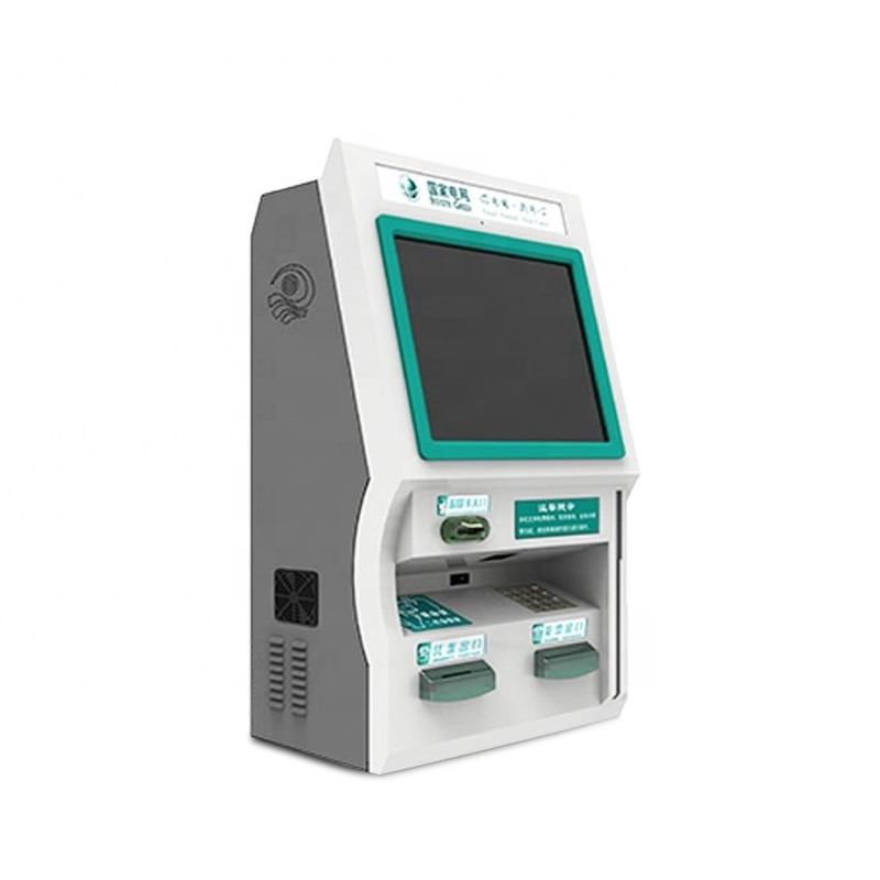 کیوسک خود سفارشی دیواری 21.5 اینچی کارت خوان RFID با صفحه کلید