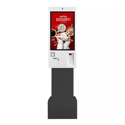 Stand Alone Self Order Ticket Kiosk Machine Service Panel PC چاپگرهای بلیط پرداخت